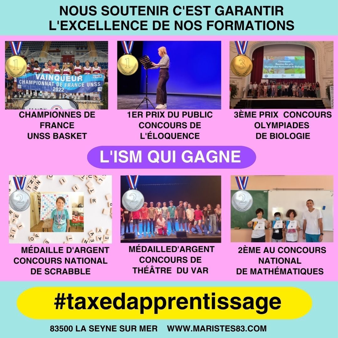 TAXE APPRENTISSAGE INSTITUTION SAINTE MARIE LES MARISTES